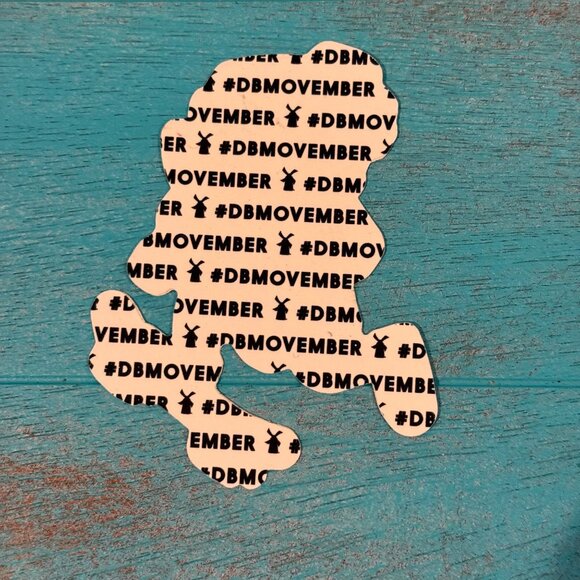 DUTCH Bros Sticker November 2015 Movember Mustache Coffee Skateboard Cup - Picture 2 of 2